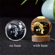 3D Crystal Balls featuring stunning designs of objects, characters, plants, or people. Perfect for room décor.